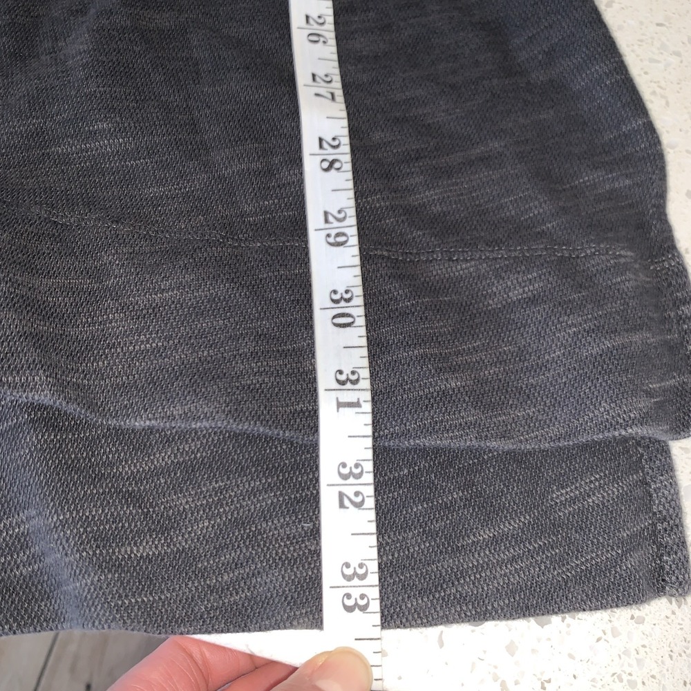 J.Jill V-Neck Trapeze Tunic Sweater/Knit Top Gray Mélange Sz M - Picture 6 of 6
